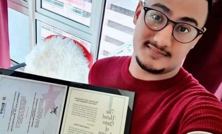 تفاصيل انجاز عالمي لطالب عدني في أوروبا