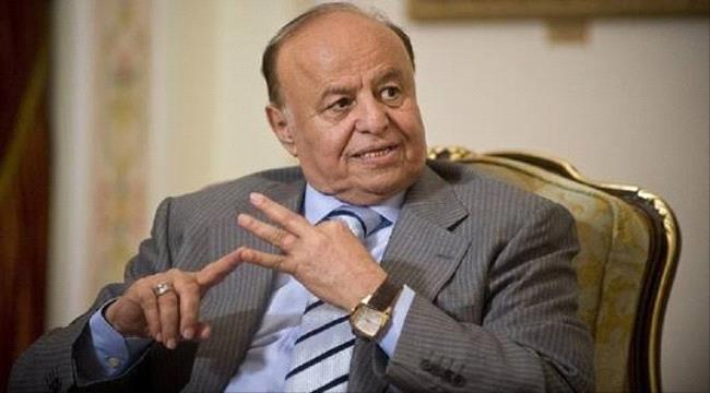 الرئيس هادي جماعة الحوثي لا تريد السلام وتعمل على تنفيذ أجندة إيران