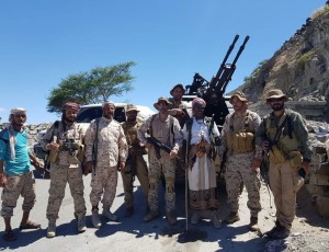 ابين: قيادة التحالف العربي تزور جبهة ثرة