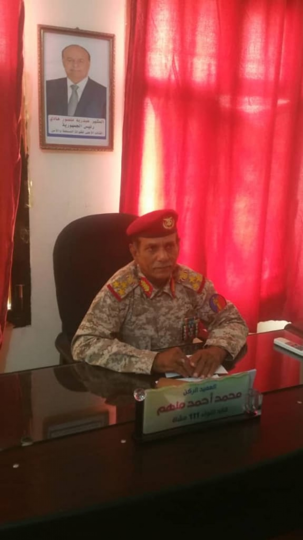 قائد اللواء111 مشاه باحور: يعلن موقفه من حرب أبين