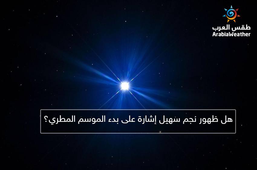 سُهيل يُرشِد العرب للاتجاه نحو الجنوب