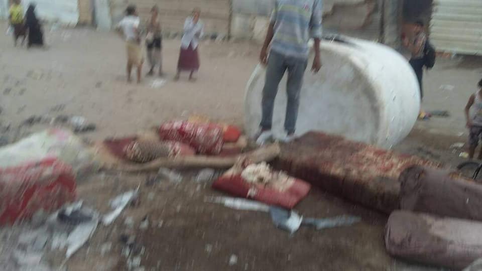 المكان الذي كان يتجمع فيه الضحايا