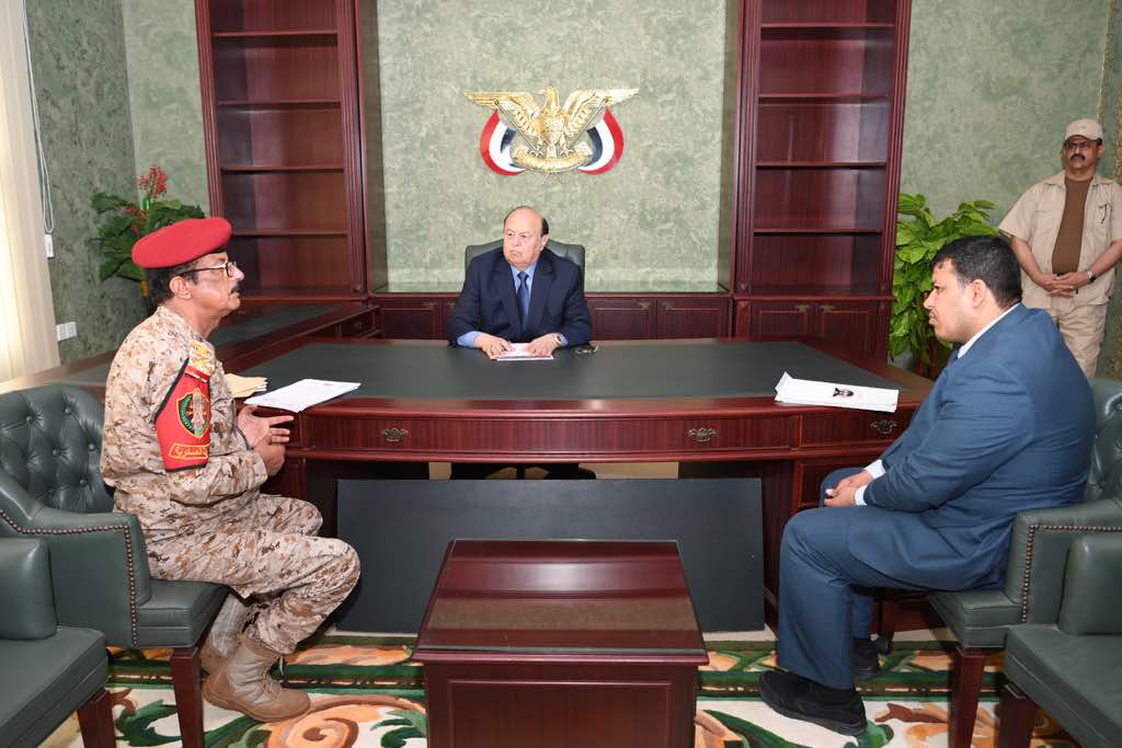 الرئيس عبدربه منصور هادي واللواء النوبة